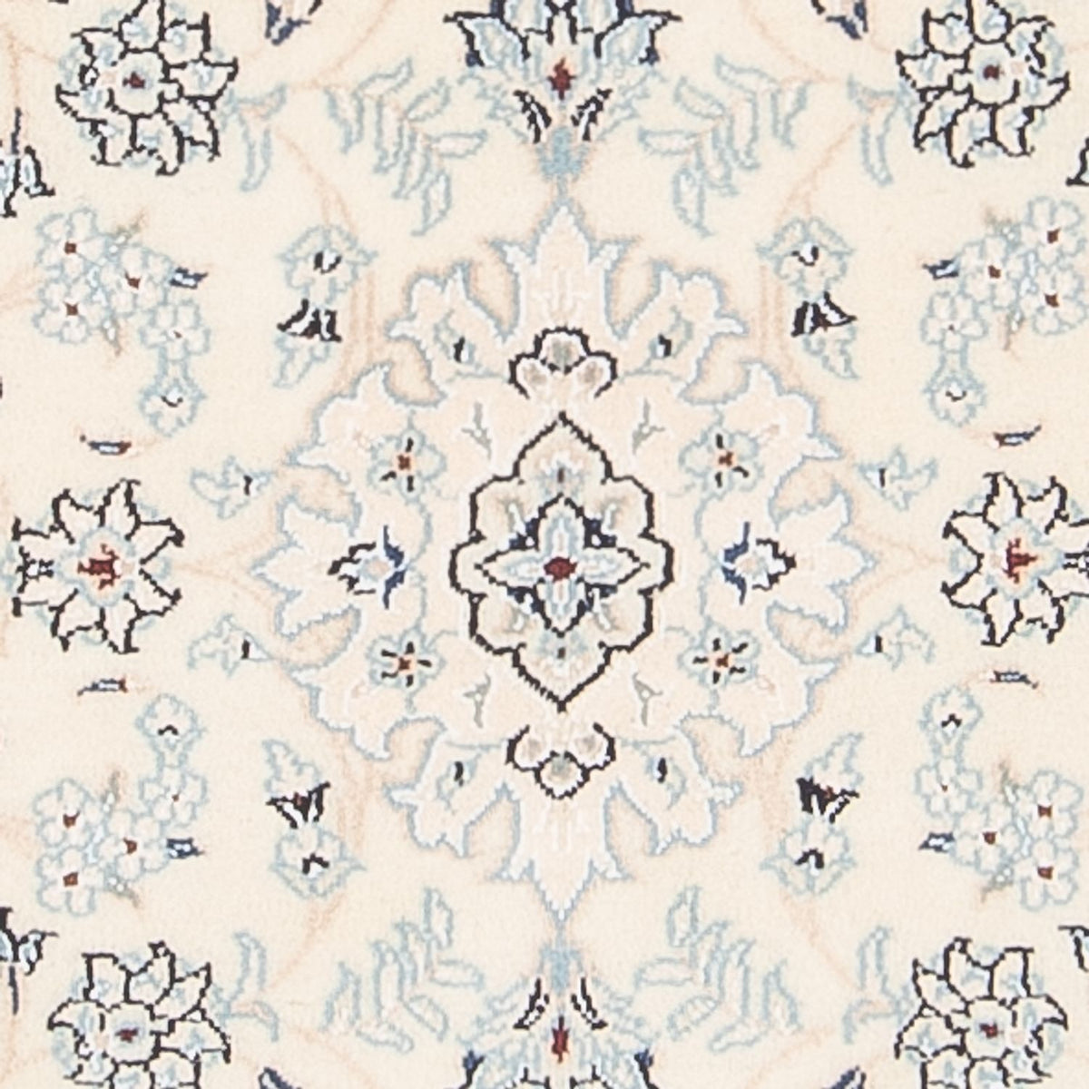 Tapis persan - Nain - 94 x 60 cm - crème