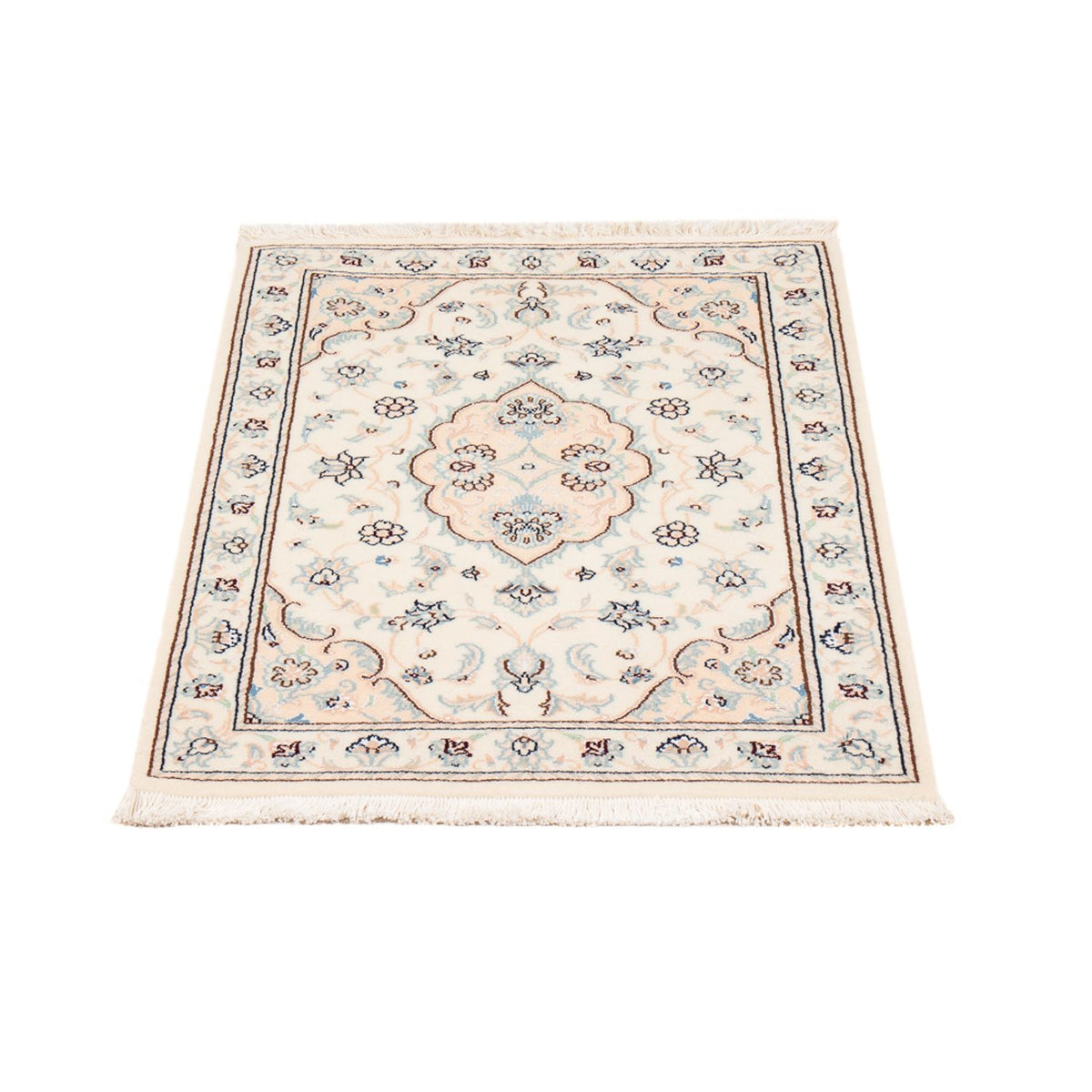 Tapis persan - Nain - 91 x 60 cm - beige