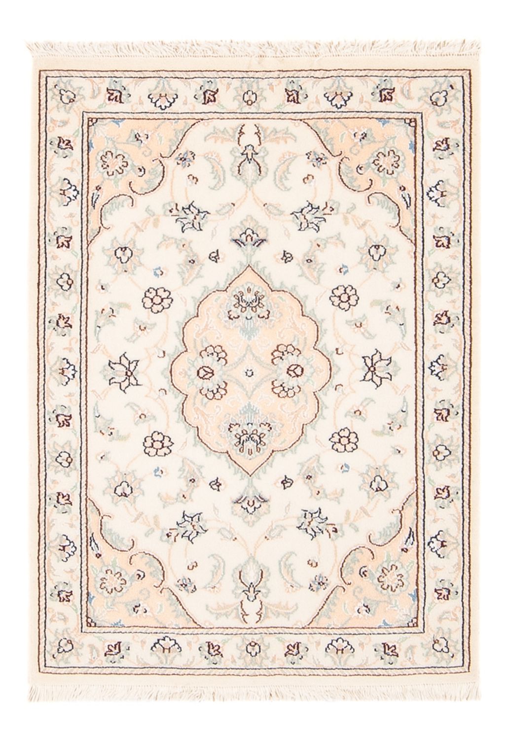 Tapis persan - Nain - 92 x 60 cm - beige