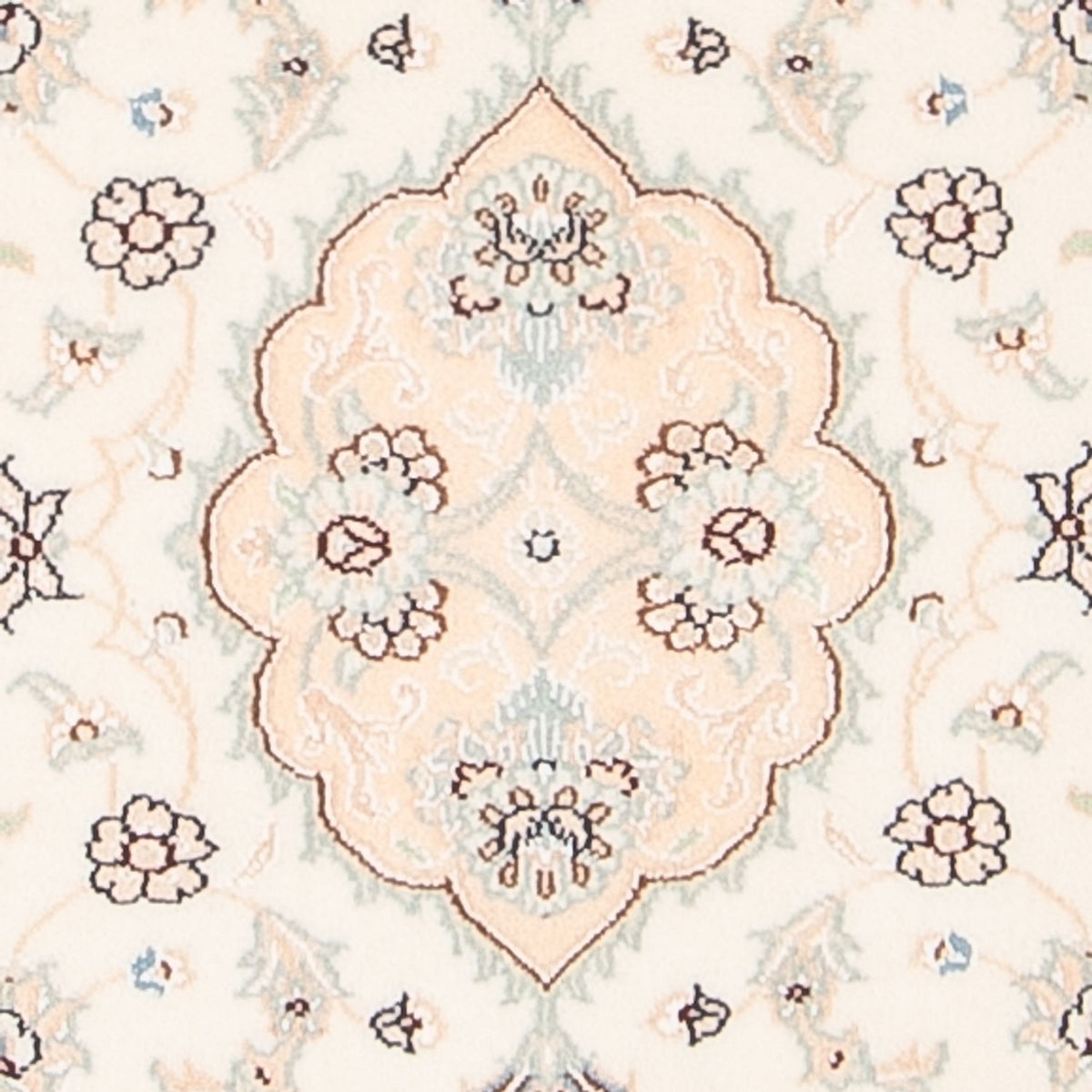 Tapis persan - Nain - 92 x 60 cm - beige