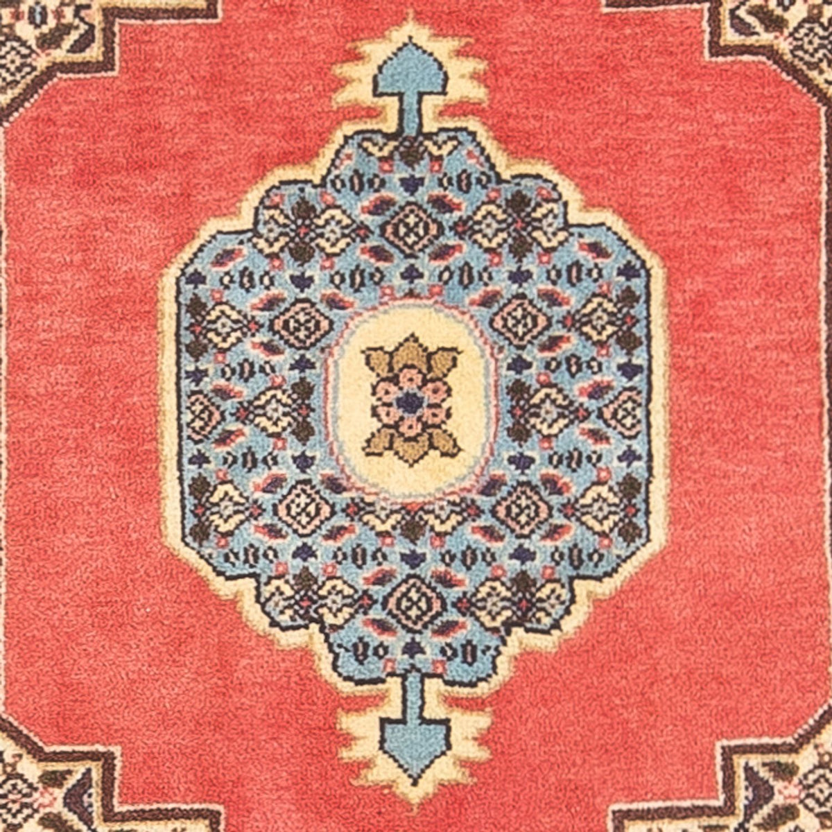 Tapis persan - Classique - 100 x 76 cm - rouge