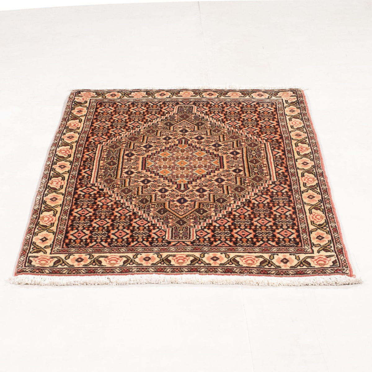 Tapis persan - Classique - 104 x 75 cm - bleu foncé