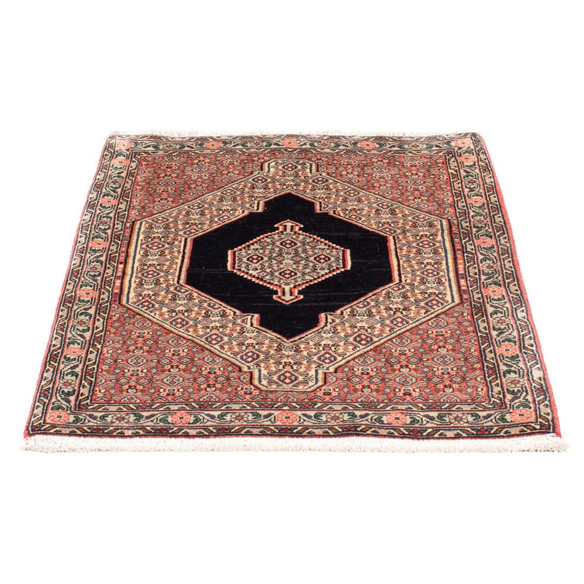 Tapis persan - Classique - 103 x 74 cm - bleu foncé