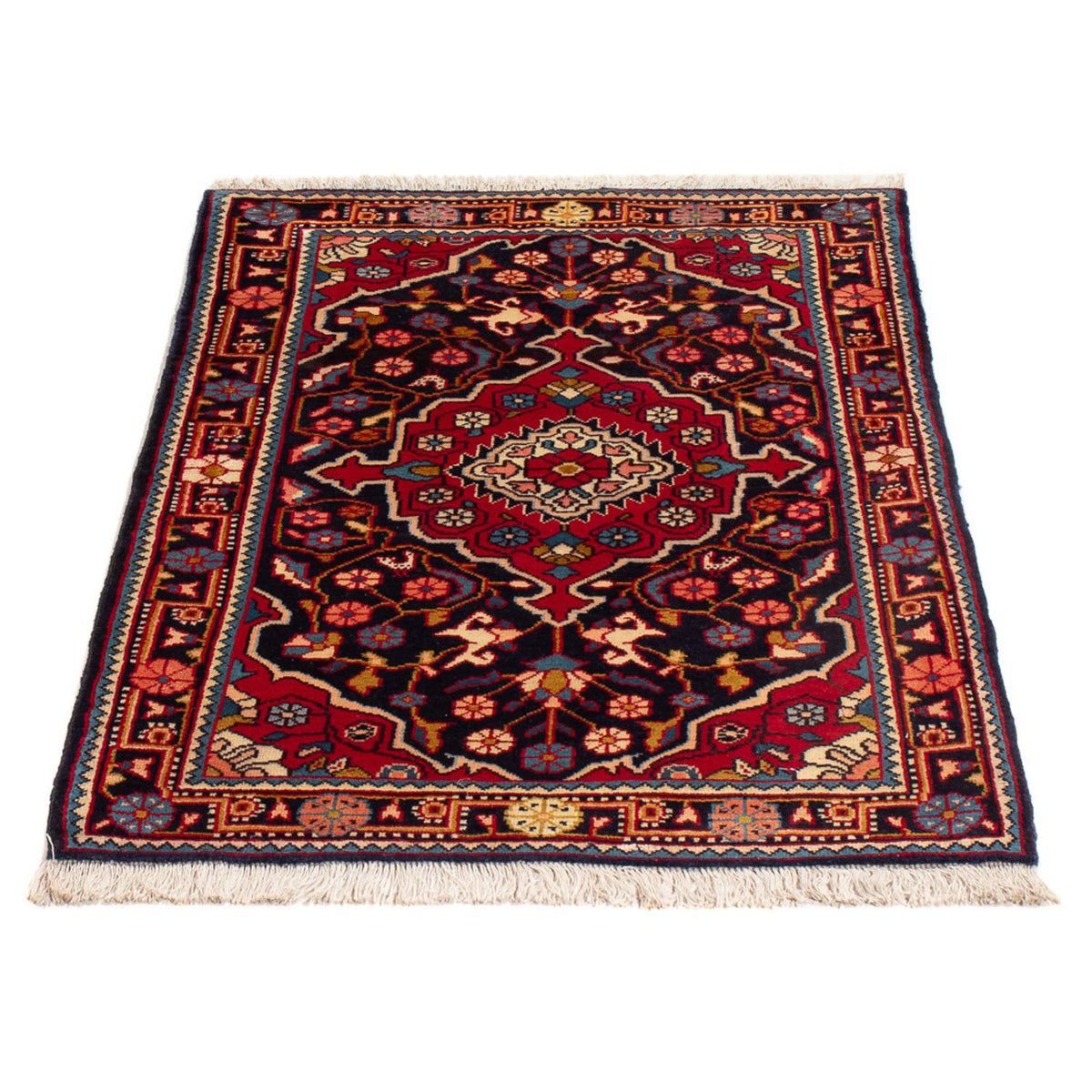 Tapis persan - Classique - 96 x 63 cm - bleu foncé