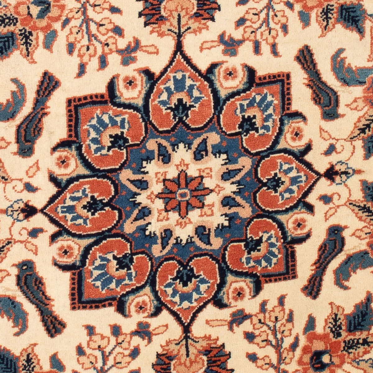Tapis persan - Classique - 130 x 76 cm - crème