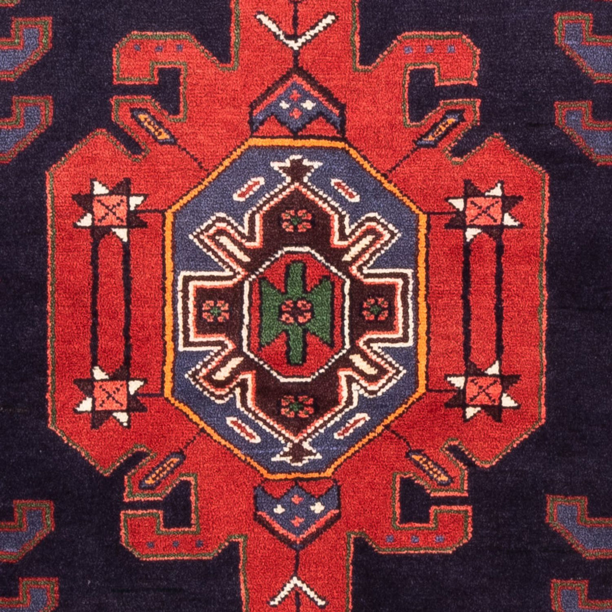 Tapis persan - Nomadic - 149 x 103 cm - bleu foncé