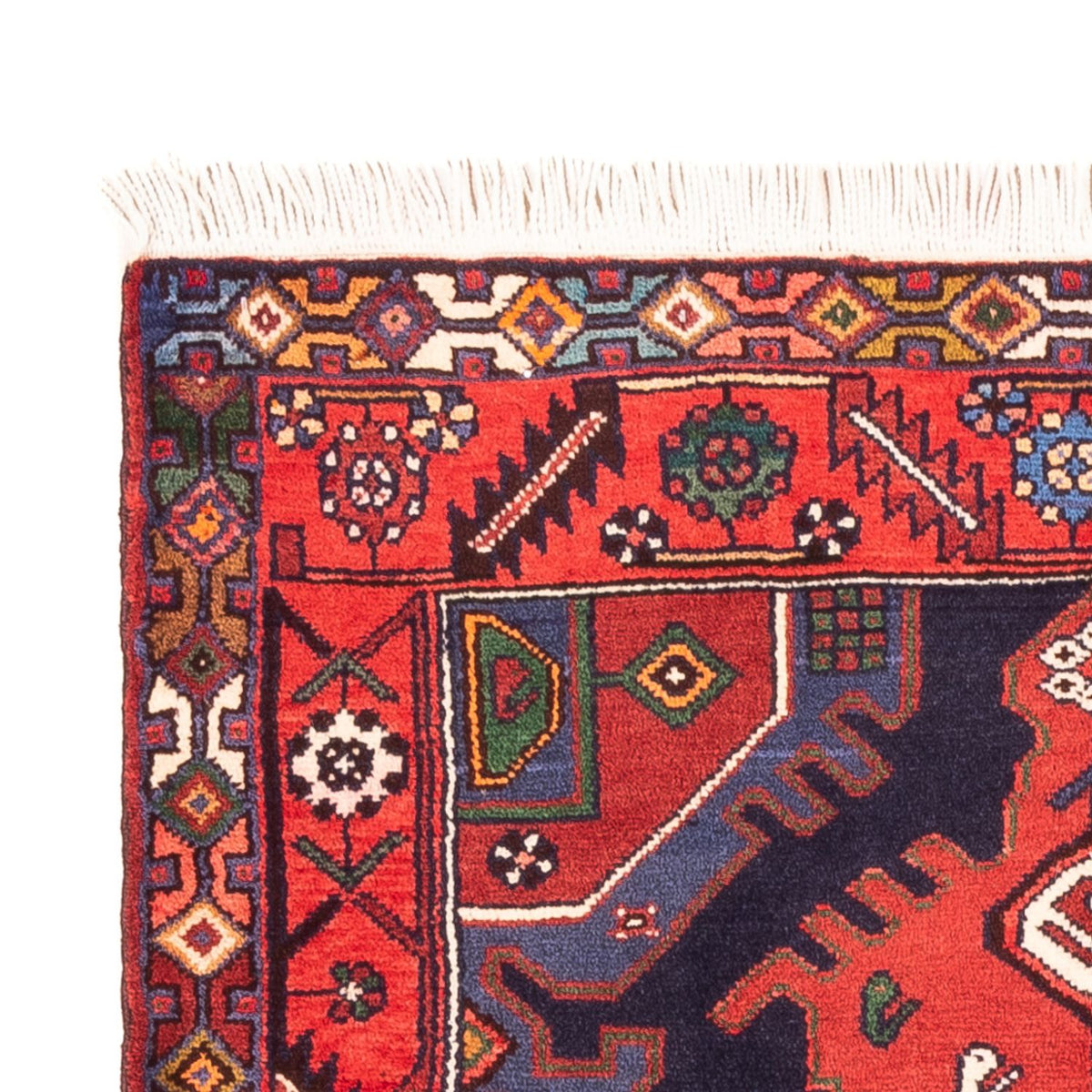 Tapis persan - Nomadic - 149 x 103 cm - bleu foncé