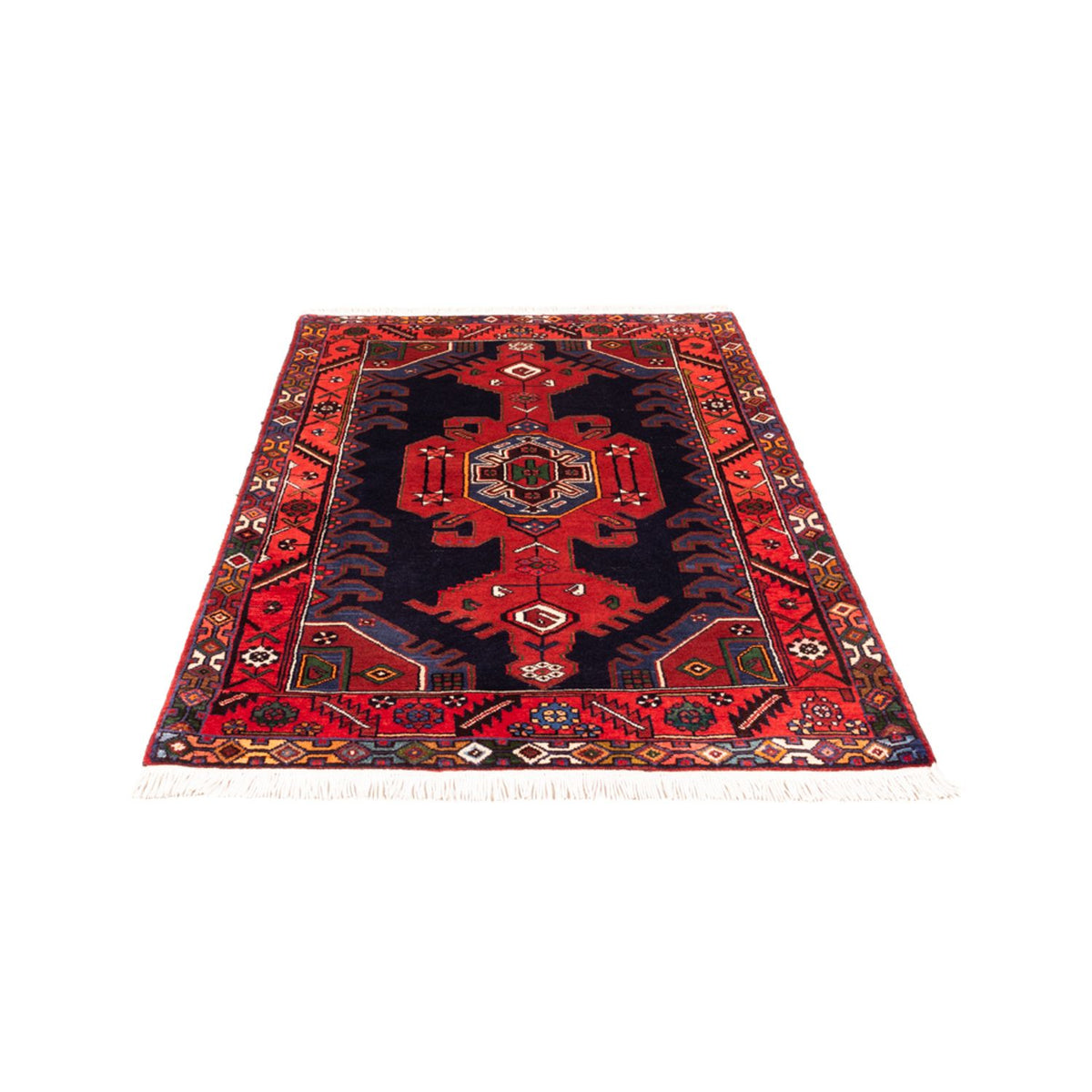 Tapis persan - Nomadic - 149 x 103 cm - bleu foncé