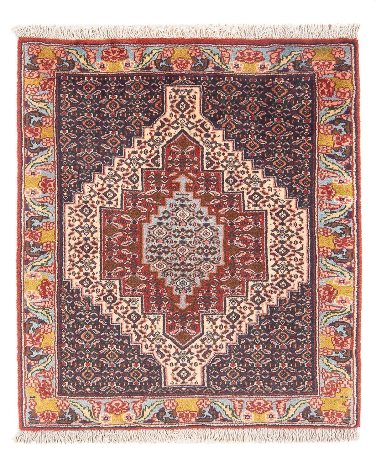 Tapis persan - Classique - 96 x 76 cm - bleu foncé