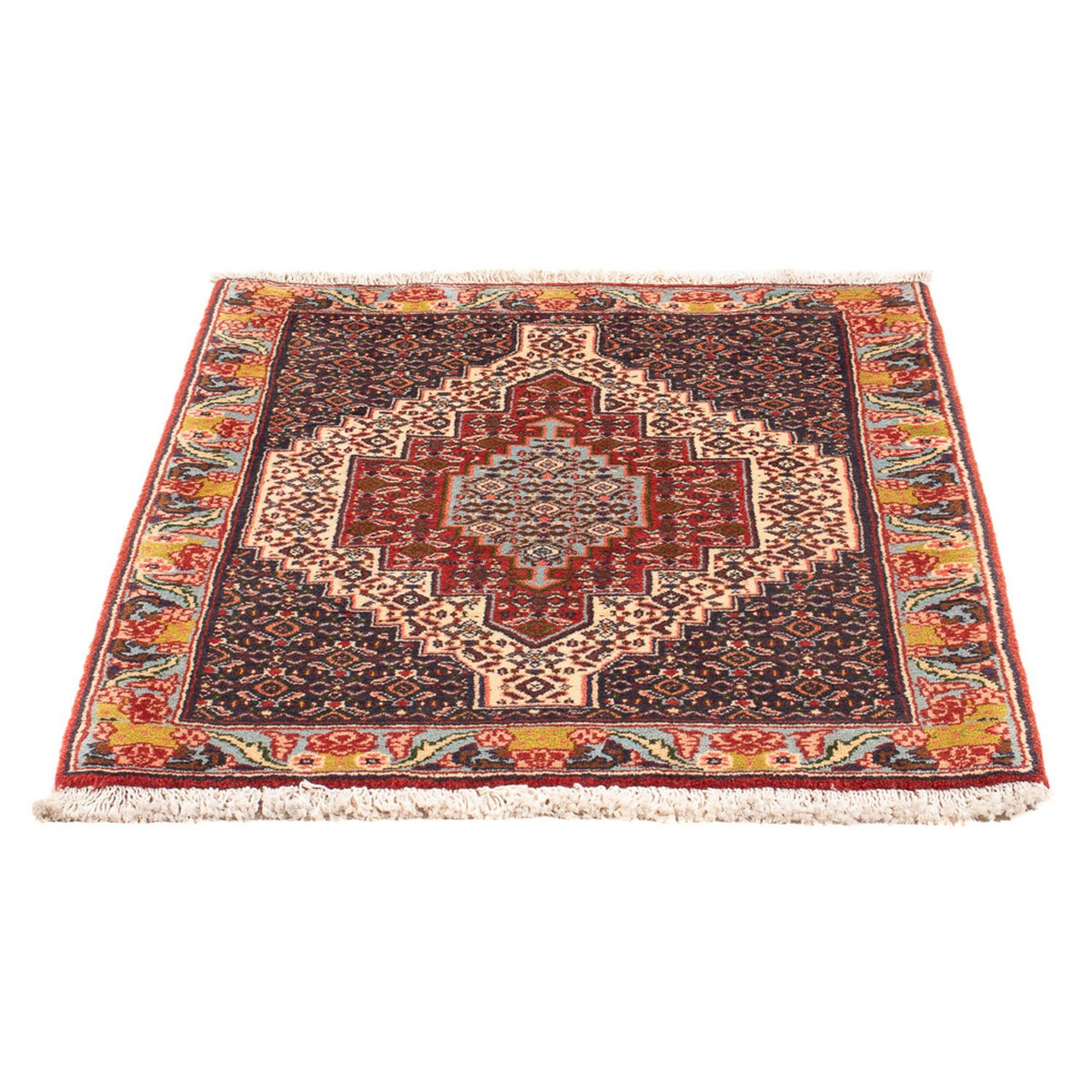 Tapis persan - Classique - 96 x 76 cm - bleu foncé
