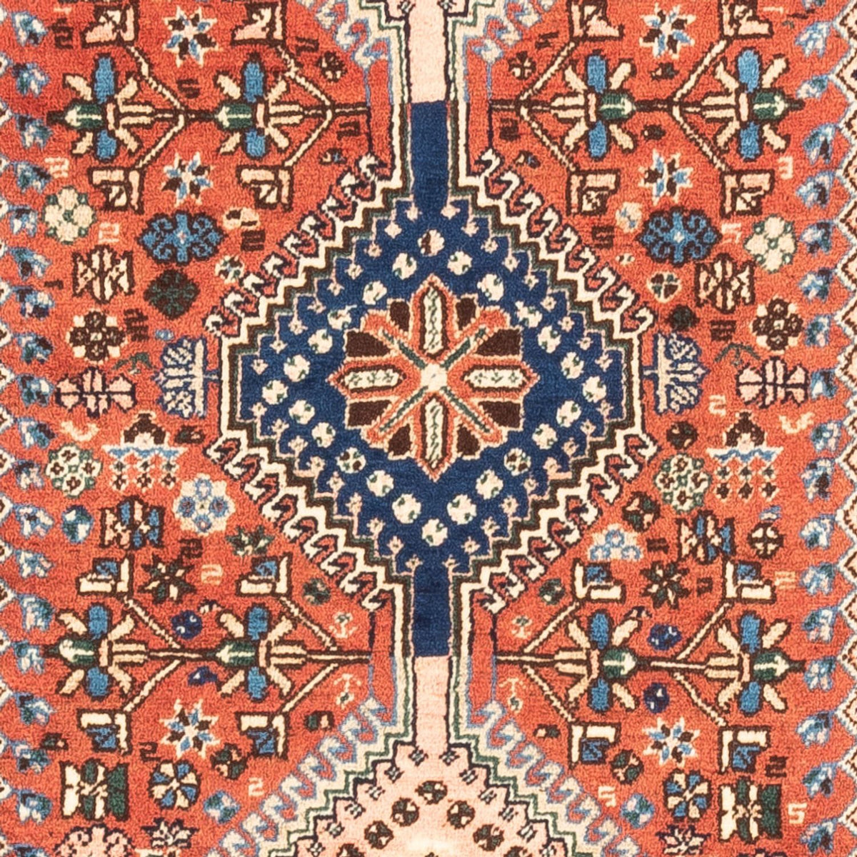 Tapis de couloir Tapis persan - Nomadic - 203 x 83 cm - rouge
