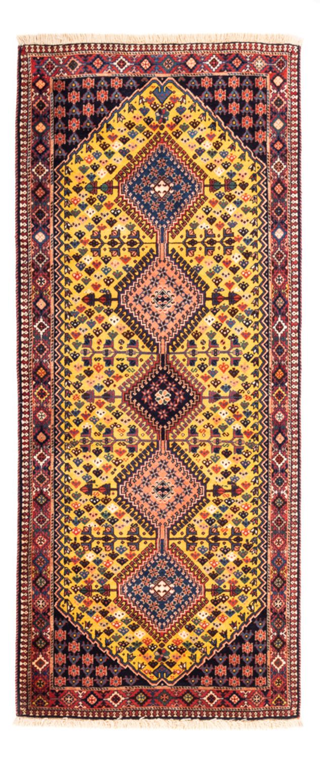 Tapis de couloir Tapis persan - Nomadic - 193 x 82 cm - jaune