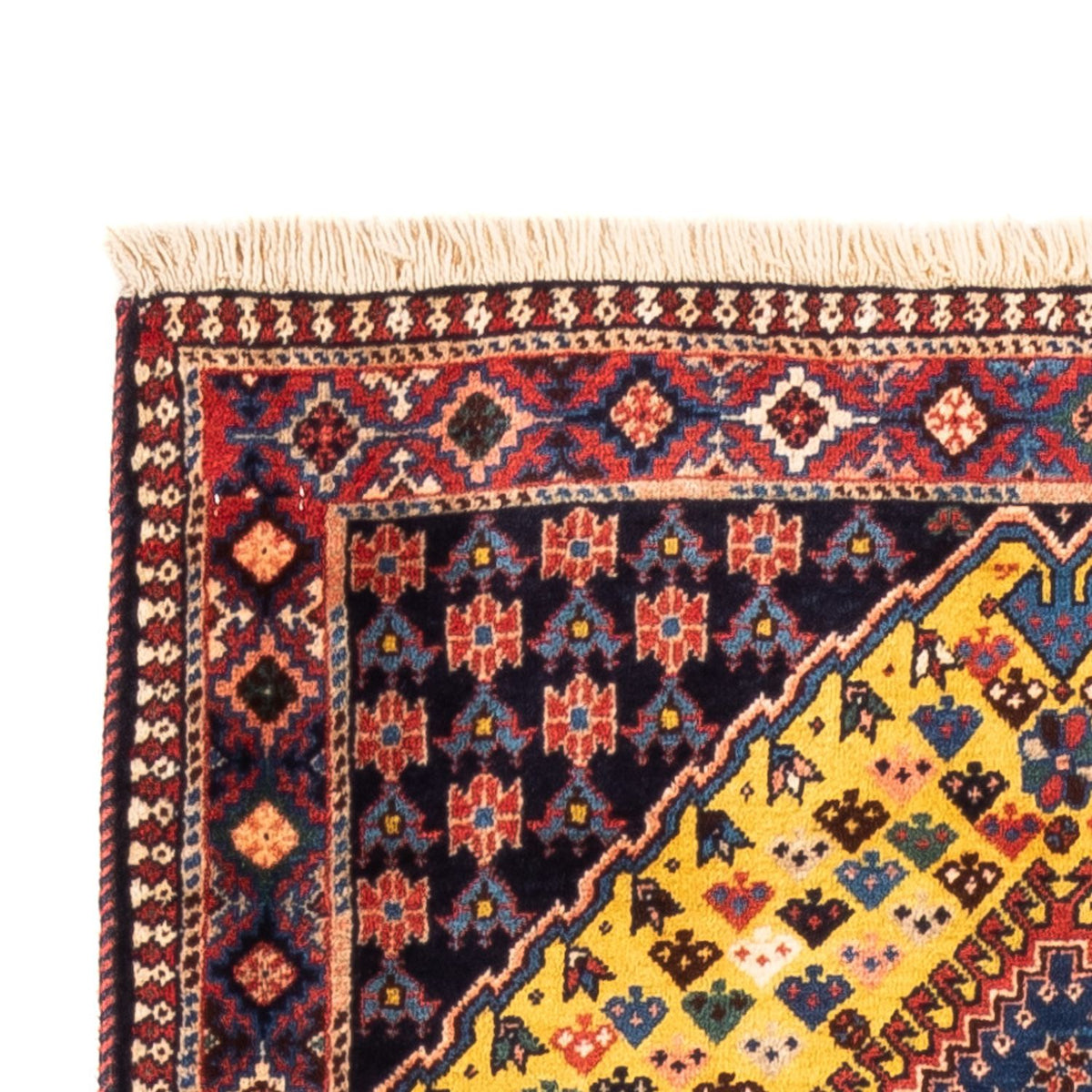 Tapis de couloir Tapis persan - Nomadic - 193 x 82 cm - jaune
