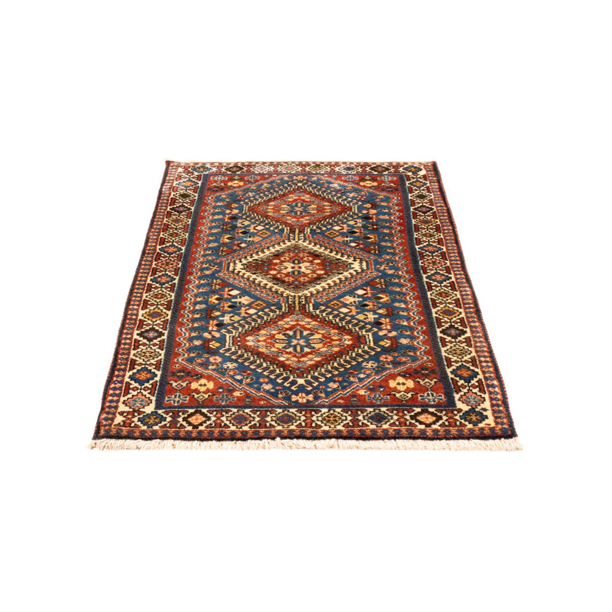 Tapis persan - Nomadic - 122 x 75 cm - bleu