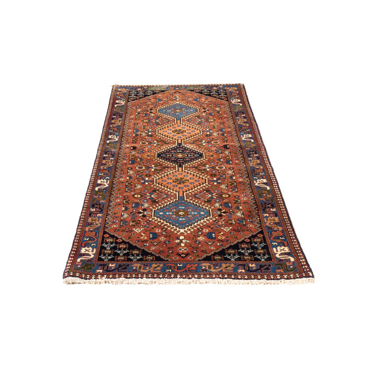 Tapis de couloir Tapis persan - Nomadic - 192 x 80 cm - rouge