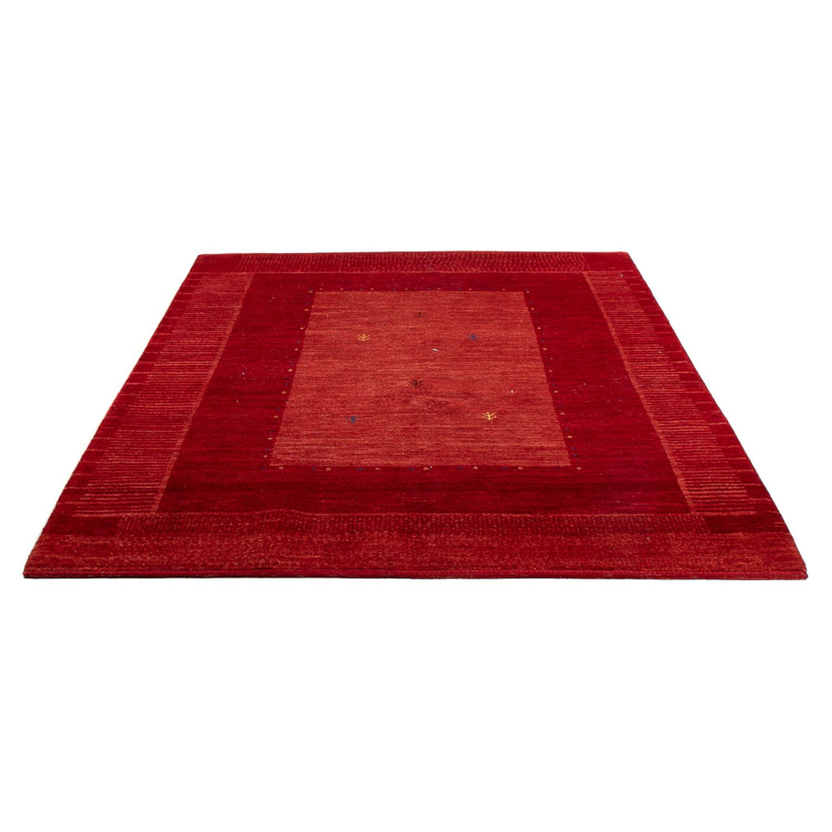 Tapis Gabbeh - Persan - 200 x 154 cm - rouge