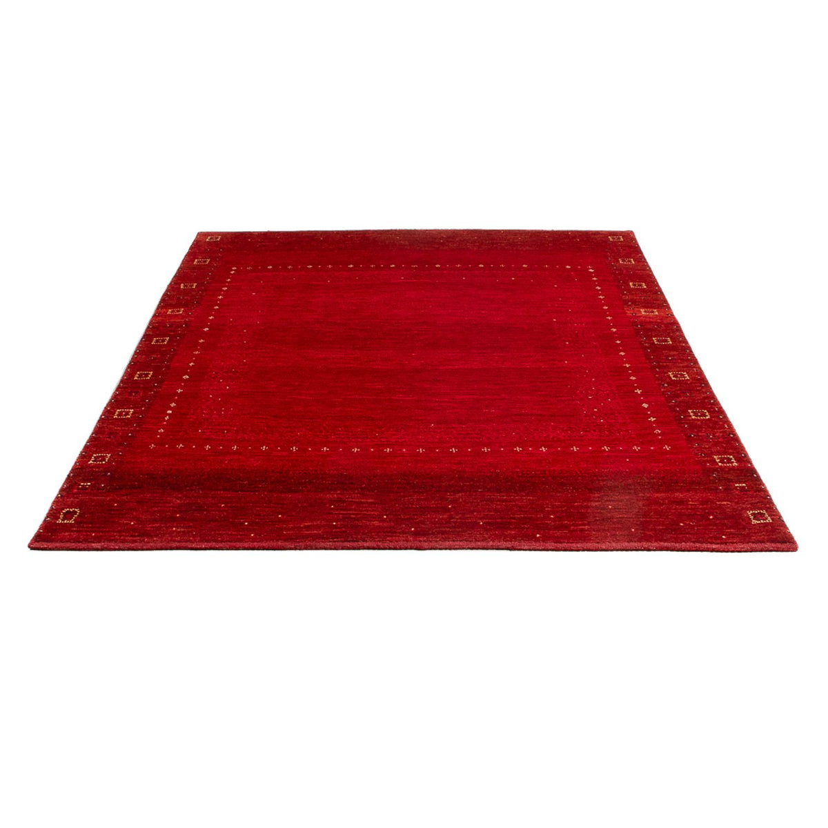 Tapis Gabbeh - Persan - 193 x 150 cm - rouge