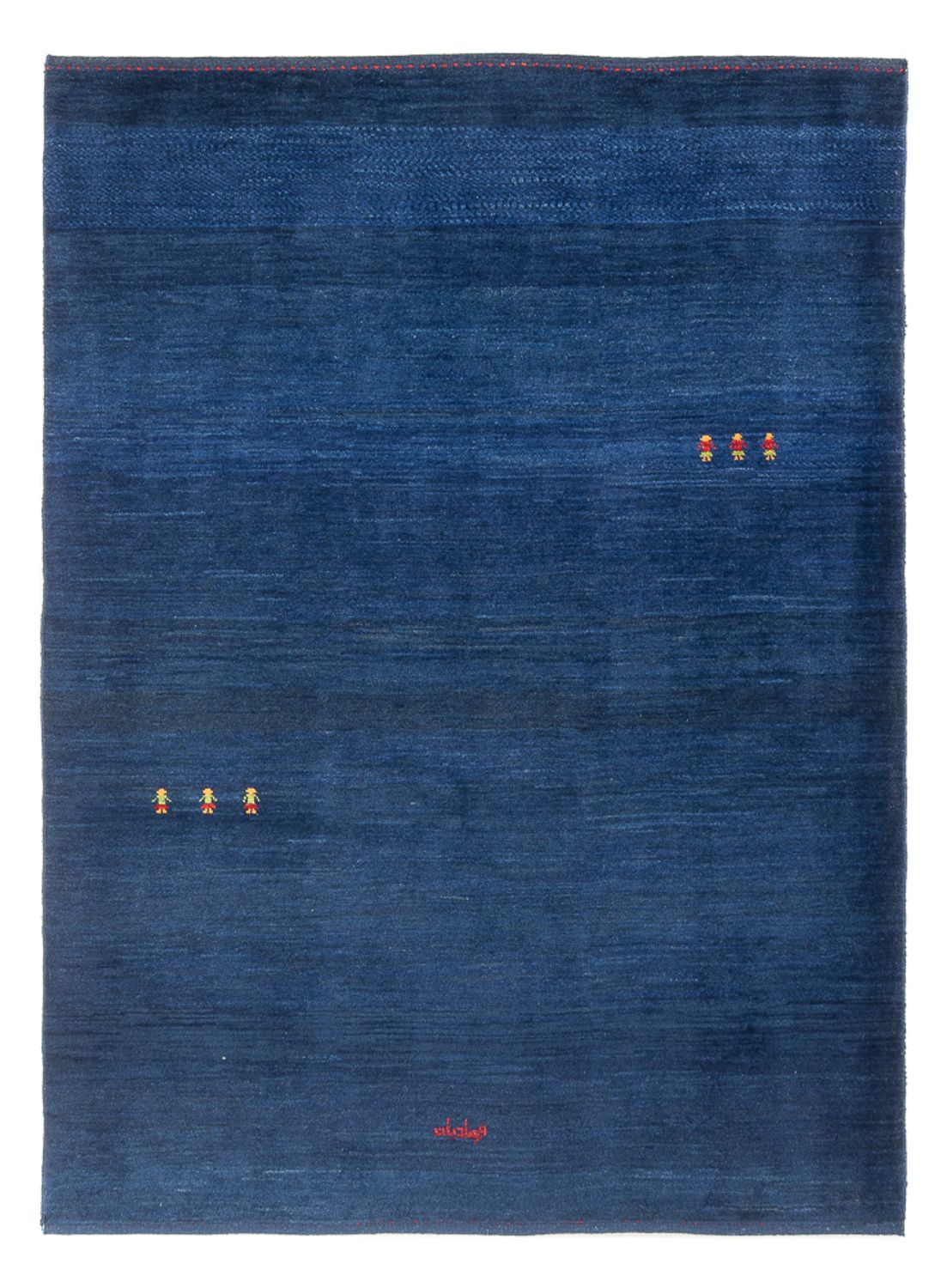 Tapis Gabbeh - Persan - 195 x 155 cm - bleu foncé