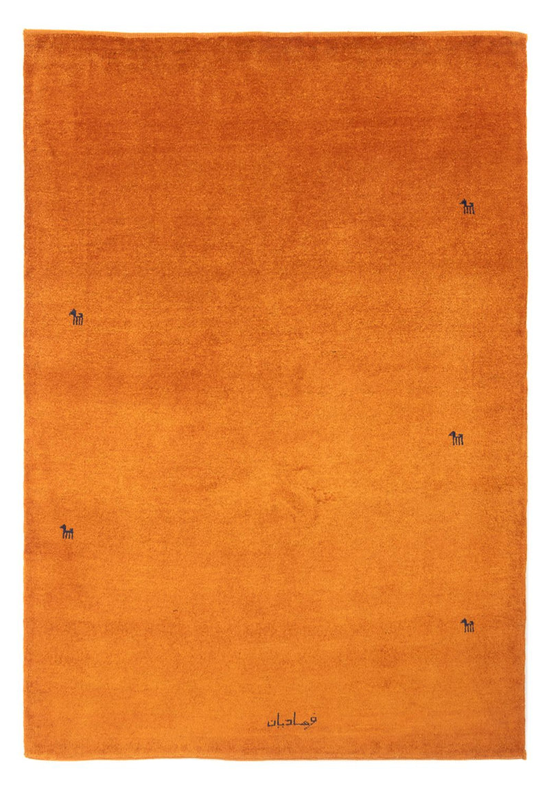 Tapis Gabbeh - Persan - 195 x 142 cm - orange