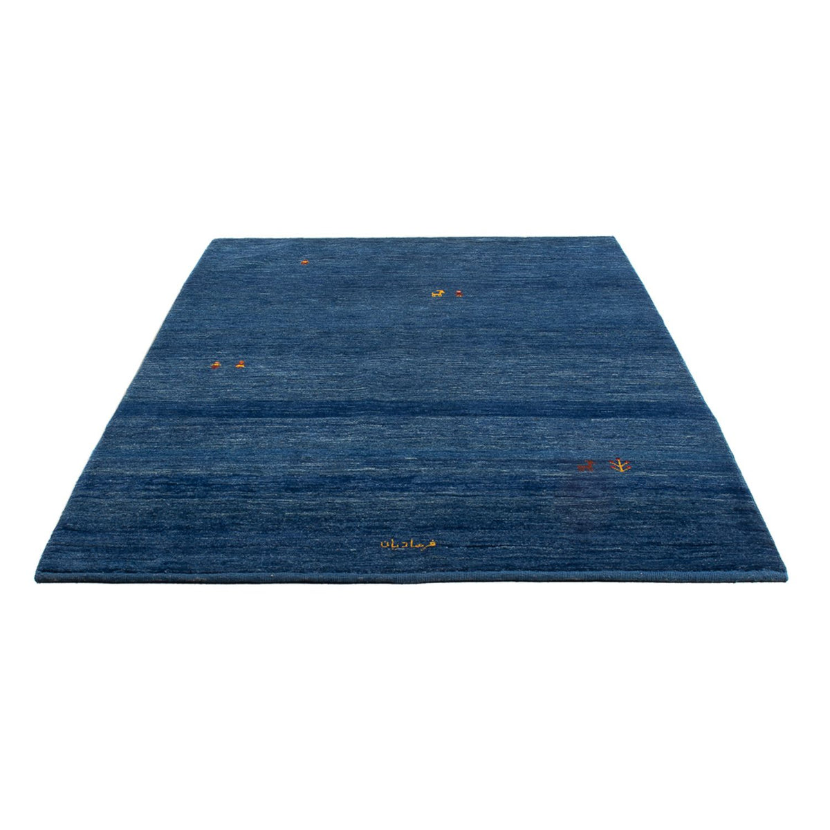 Tapis Gabbeh - Persan - 205 x 145 cm - bleu foncé