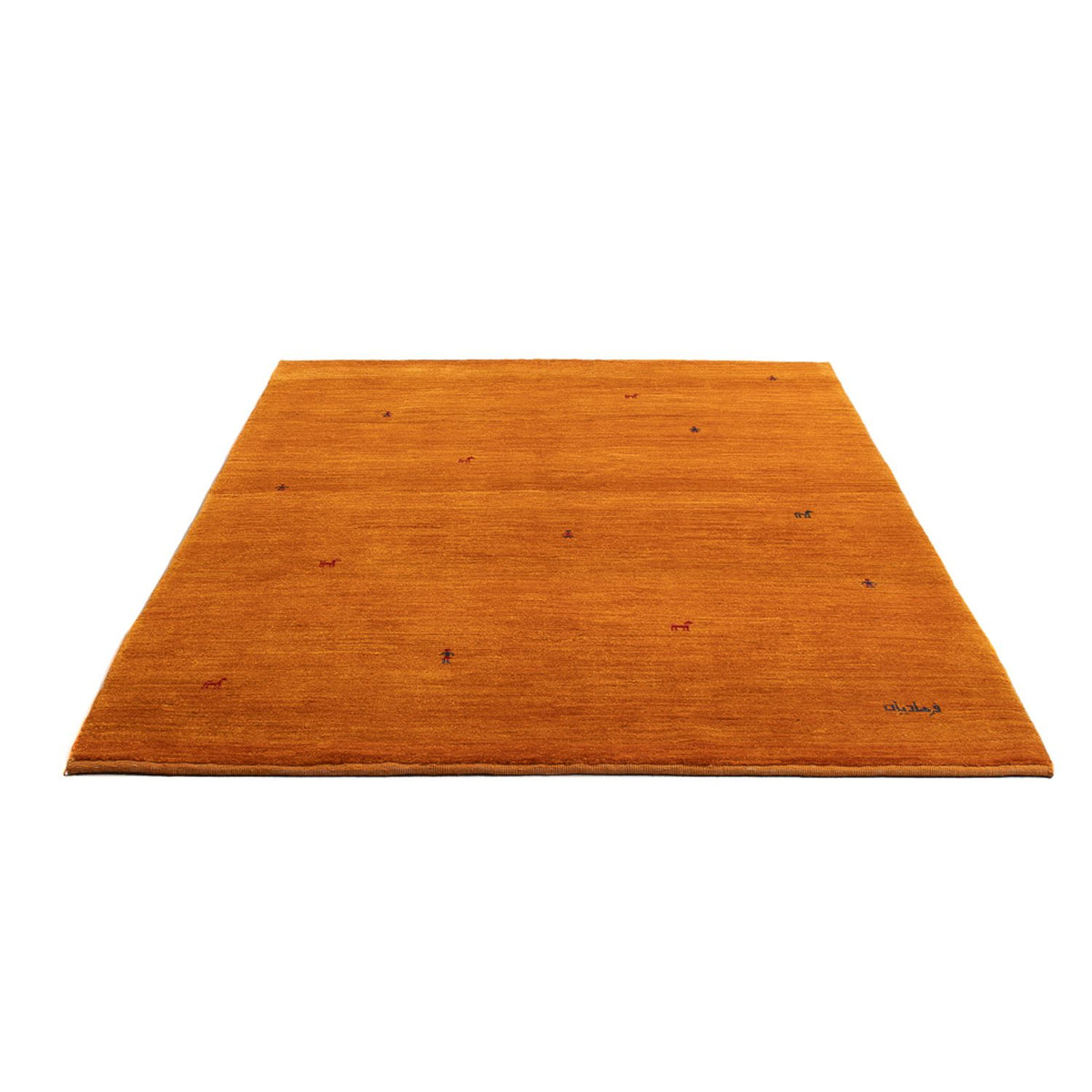 Tapis Gabbeh - Persan - 202 x 140 cm - orange
