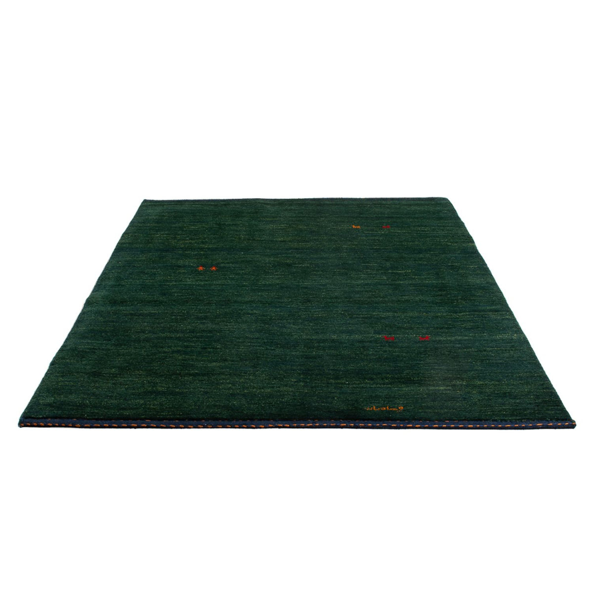 Tapis Gabbeh - Persan - 205 x 140 cm - vert foncé