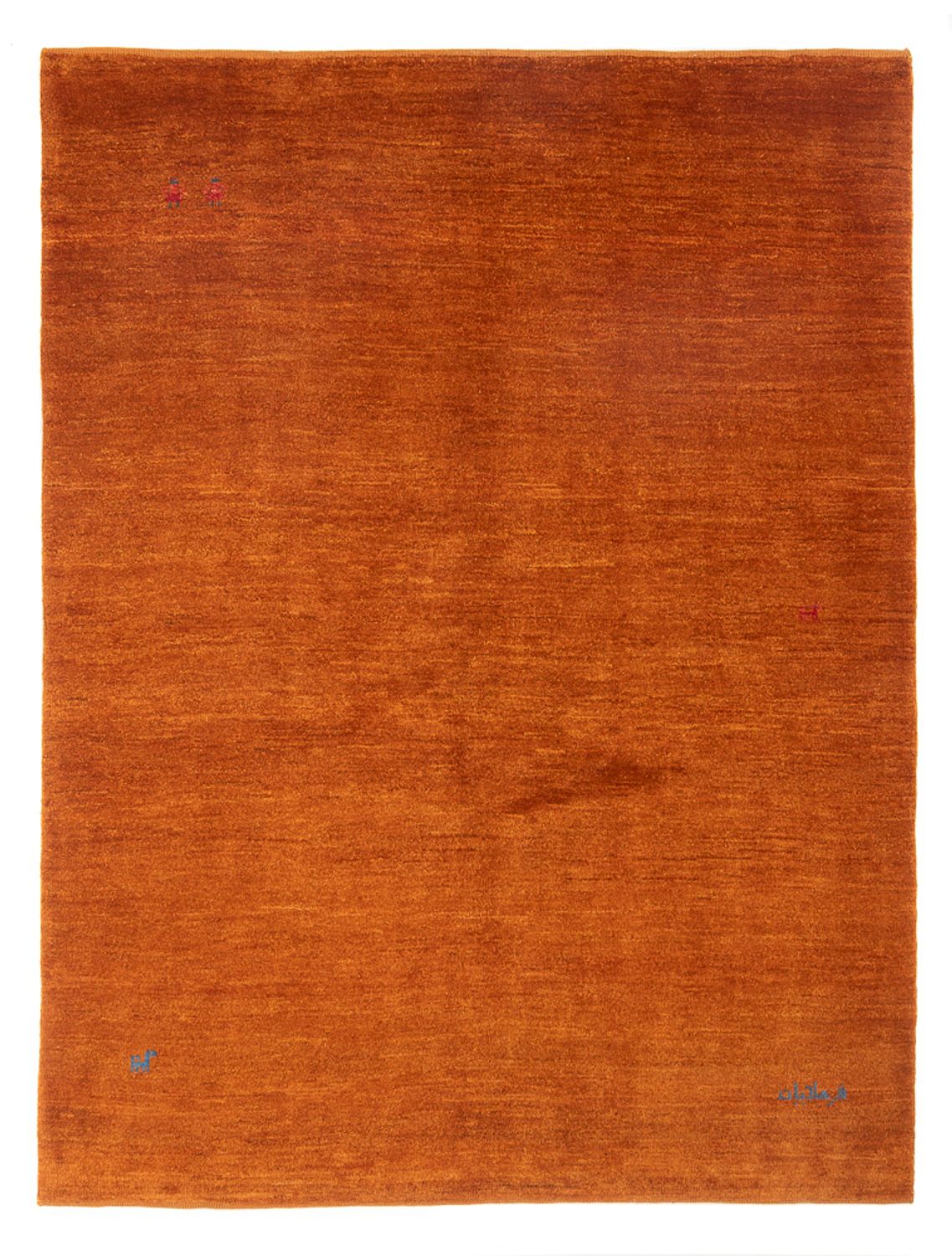 Tapis Gabbeh - Persan - 203 x 154 cm - orange