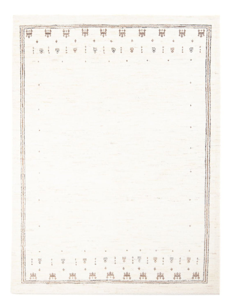 Tapis Gabbeh - Persan - 198 x 150 cm - blanc