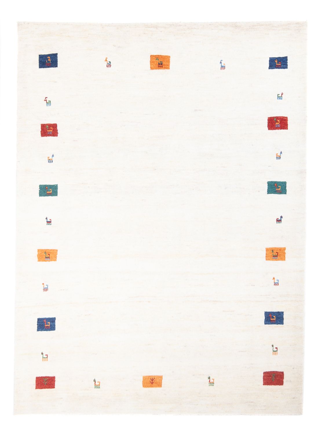 Tapis Gabbeh - Persan - 201 x 149 cm - multicolore