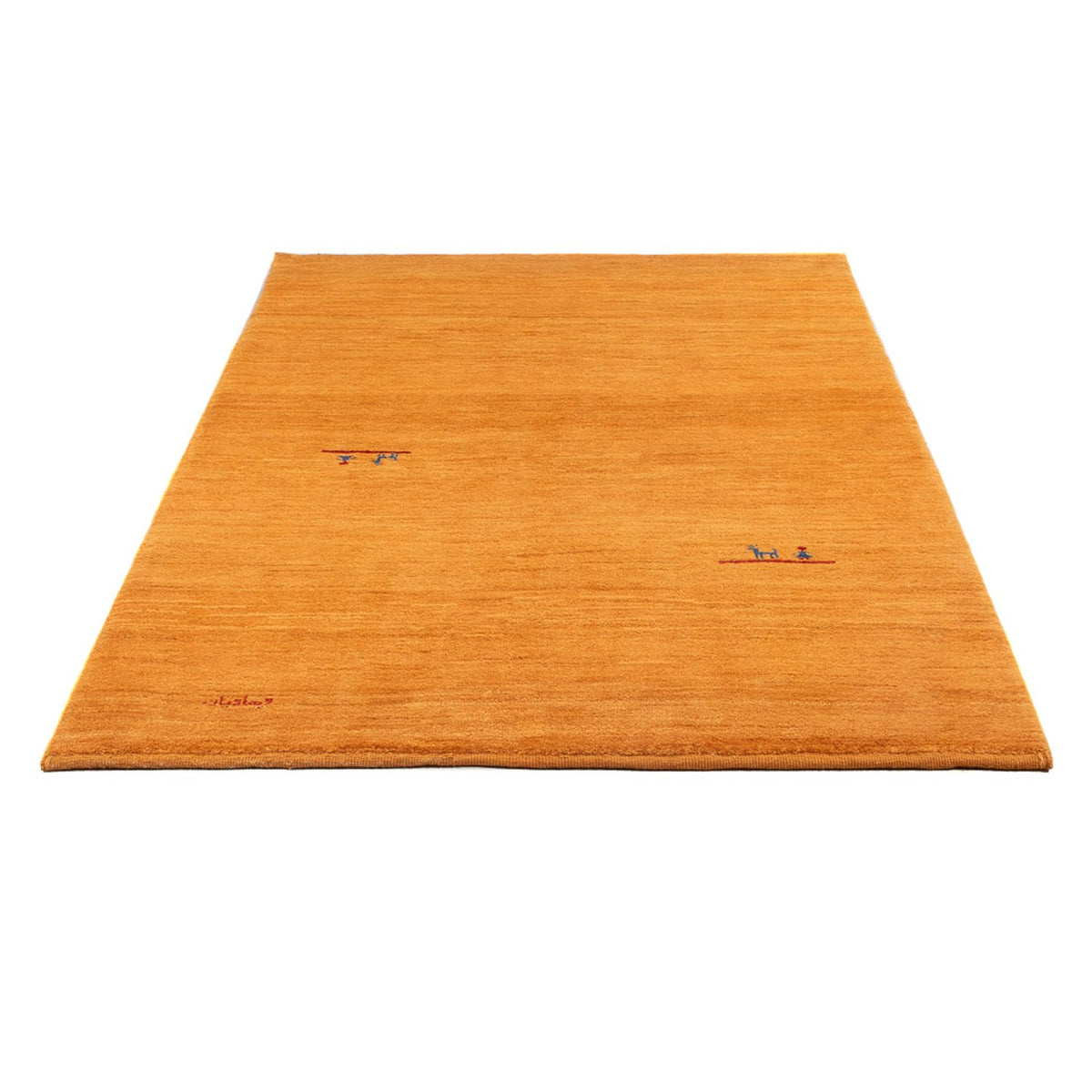 Tapis Gabbeh - Persan - 196 x 118 cm - orange