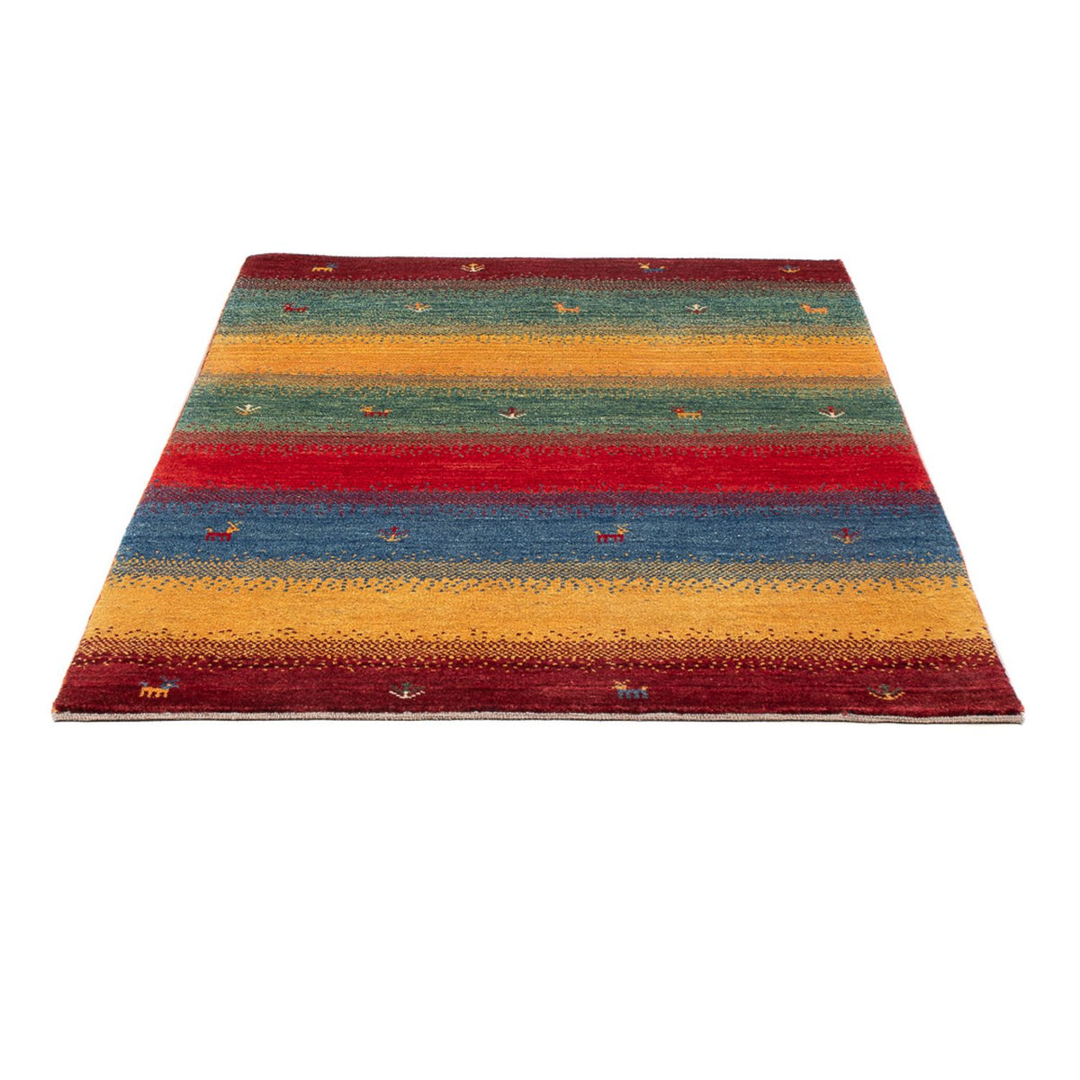 Tapis Gabbeh - Persan - 152 x 108 cm - multicolore