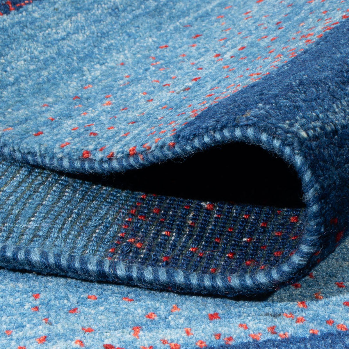 Tapis Gabbeh - Persan - 200 x 140 cm - bleu foncé