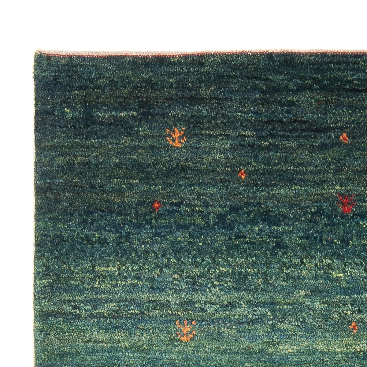 Tapis Gabbeh - Persan - 152 x 100 cm - vert foncé