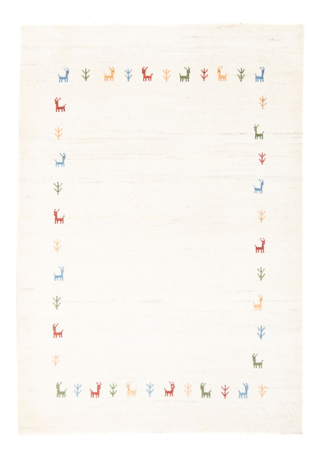 Tapis Gabbeh - Persan - 148 x 104 cm - multicolore