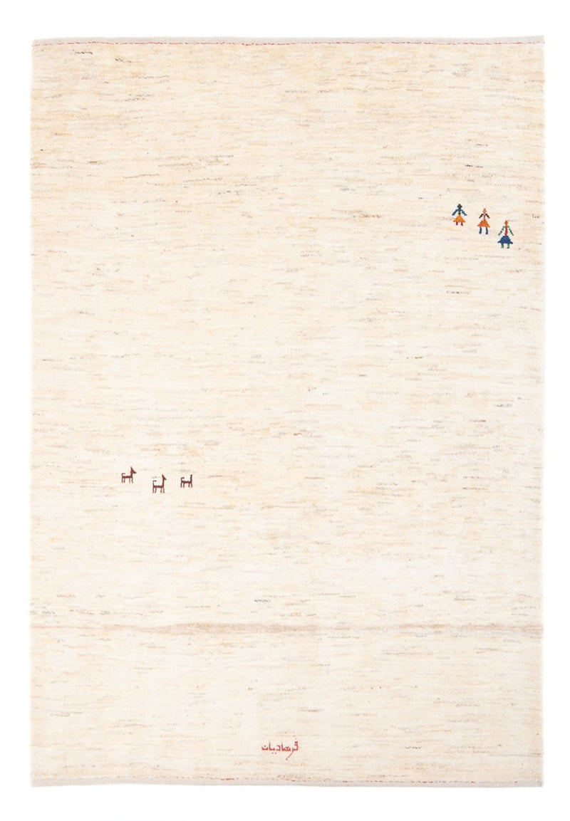 Tapis Gabbeh - Persan - 188 x 140 cm - beige
