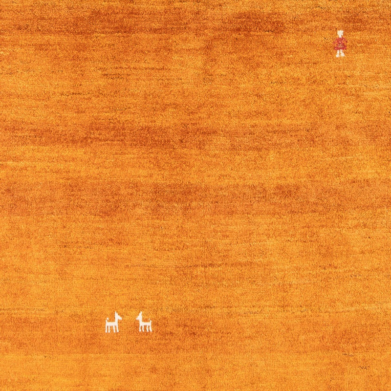 Tapis Gabbeh - Persan - 196 x 150 cm - orange