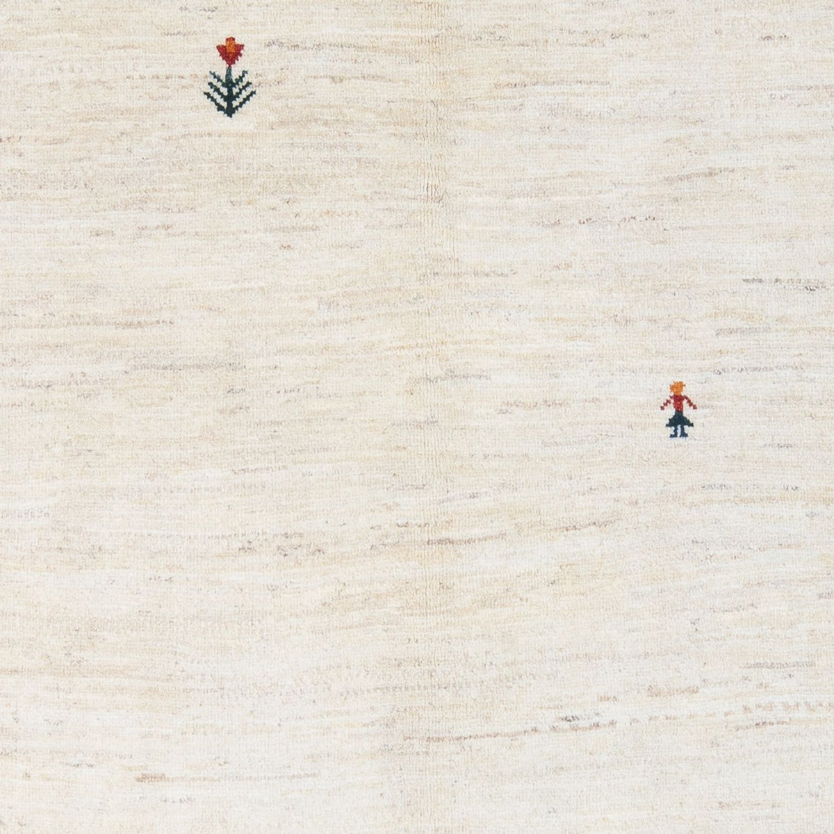 Tapis Gabbeh - Persan - 207 x 155 cm - argent