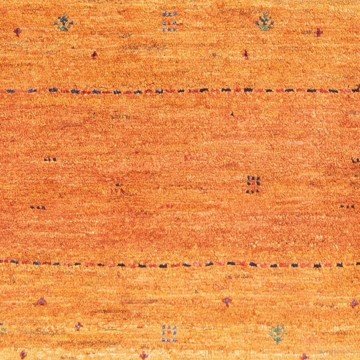 Tapis Gabbeh - Persan - 142 x 98 cm - orange