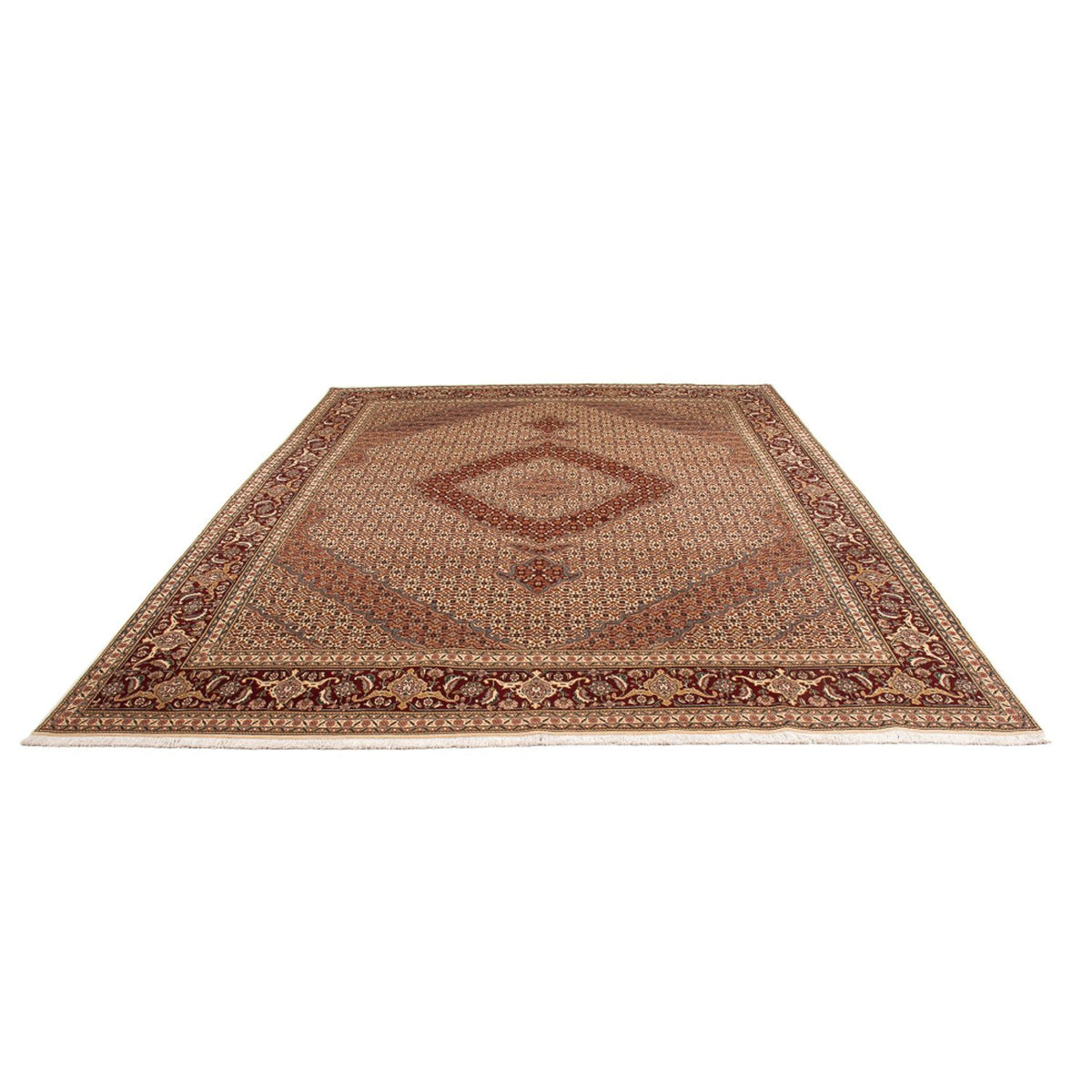 Tapis persan - Tabriz - Royal - 344 x 246 cm - marron clair
