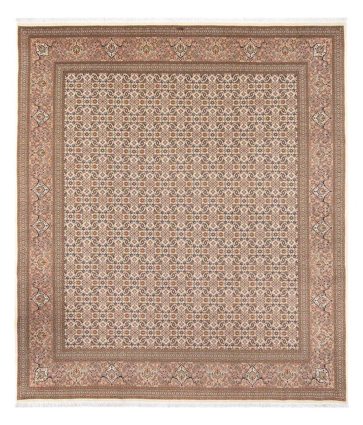Tapis persan - Tabriz - Royal - 290 x 253 cm - beige foncé
