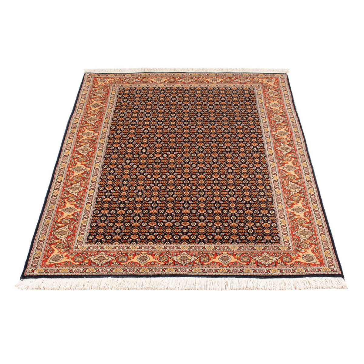Tapis persan - Tabriz - Royal - 120 x 80 cm - bleu foncé