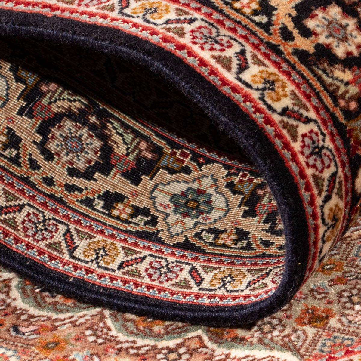 Tapis persan - Tabriz - Royal - 122 x 84 cm - bleu foncé
