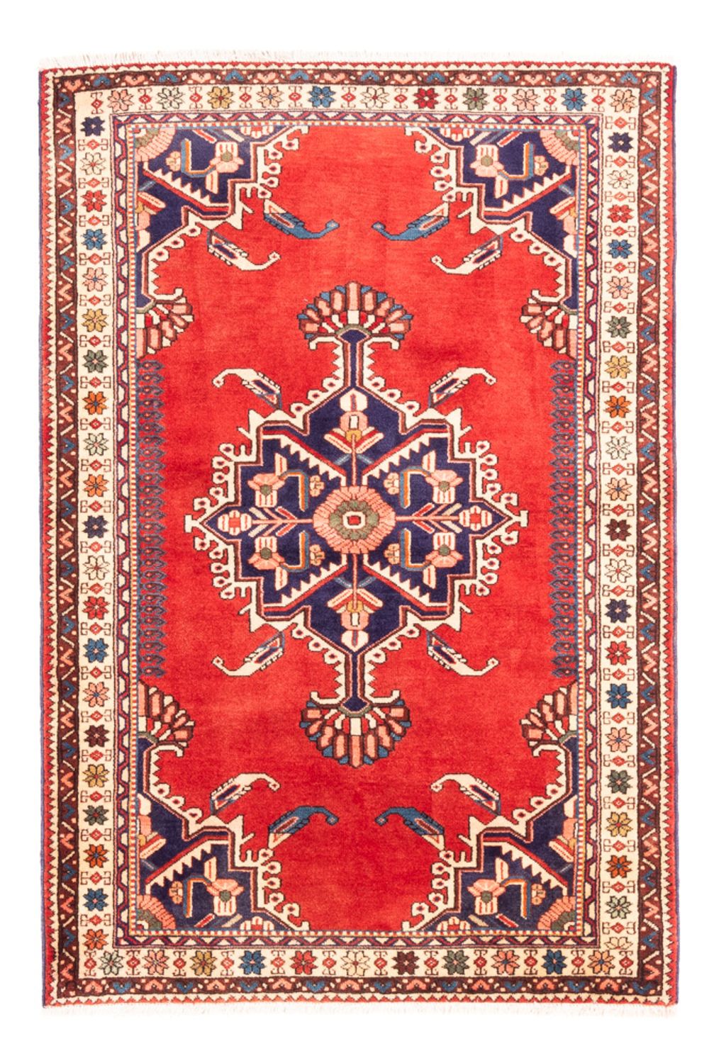 Tapis persan - Nomadic - 154 x 109 cm - rouge