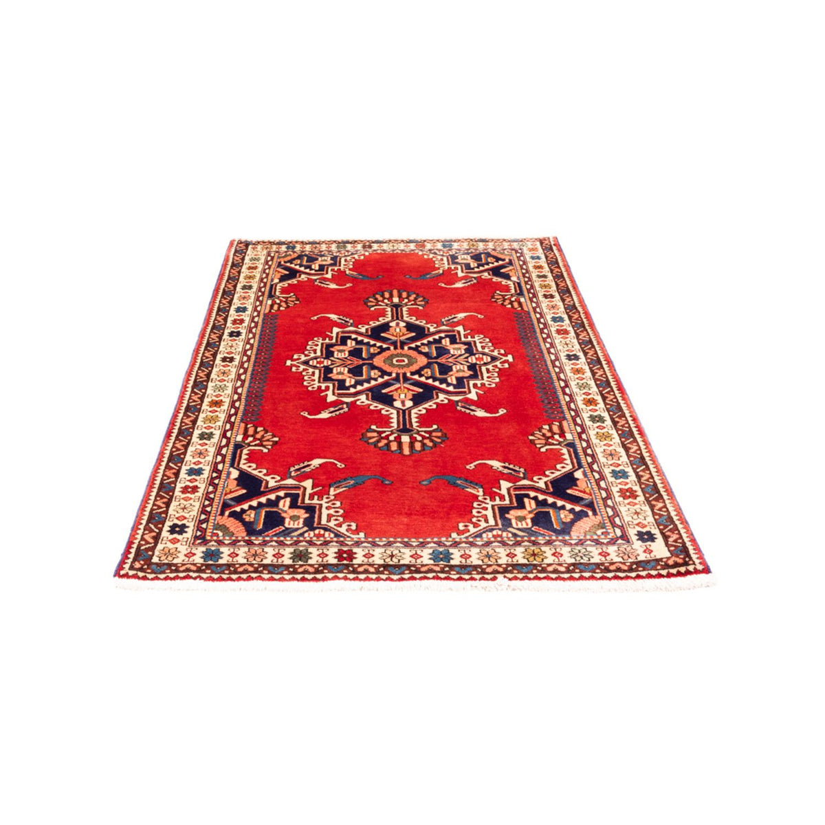 Tapis persan - Nomadic - 154 x 109 cm - rouge