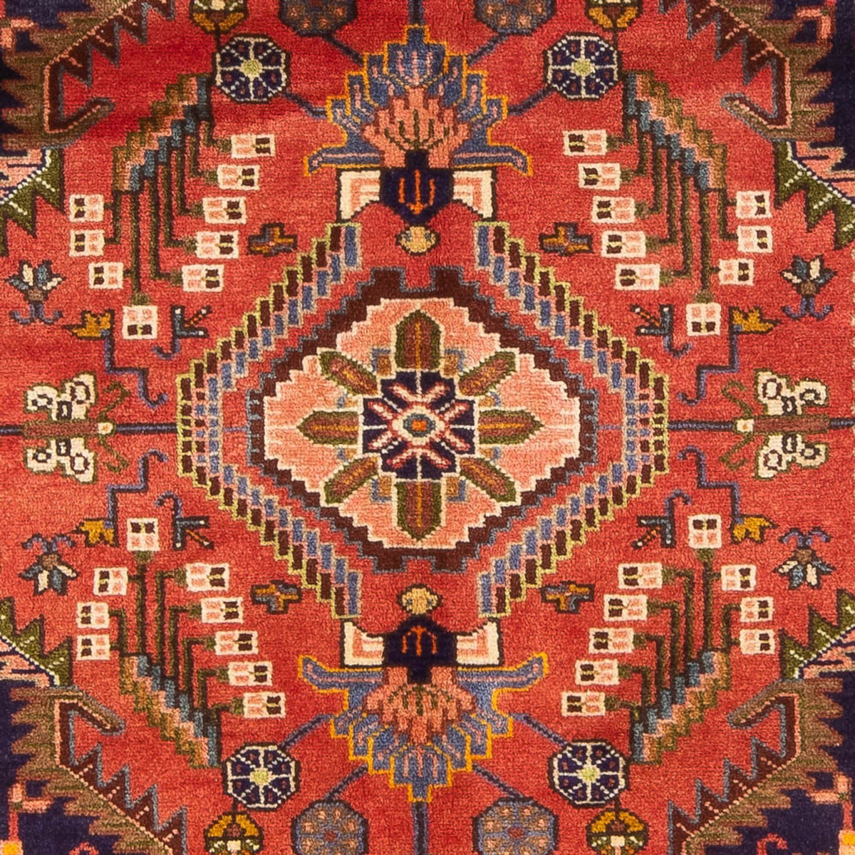 Tapis persan - Nomadic - 222 x 140 cm - rouge