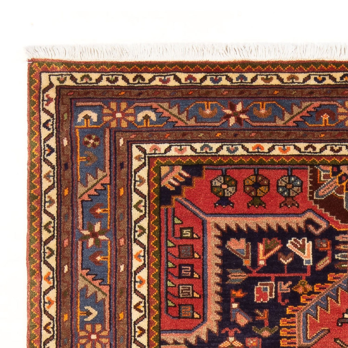 Tapis persan - Nomadic - 222 x 140 cm - rouge