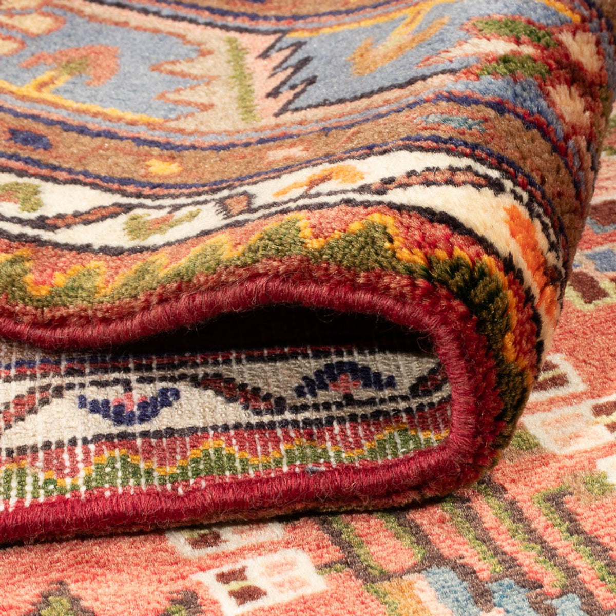 Tapis persan - Nomadic - 222 x 140 cm - rouge
