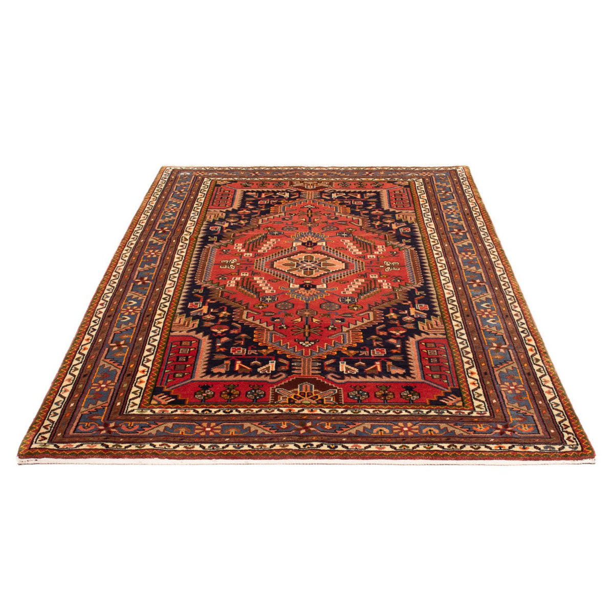 Tapis persan - Nomadic - 222 x 140 cm - rouge