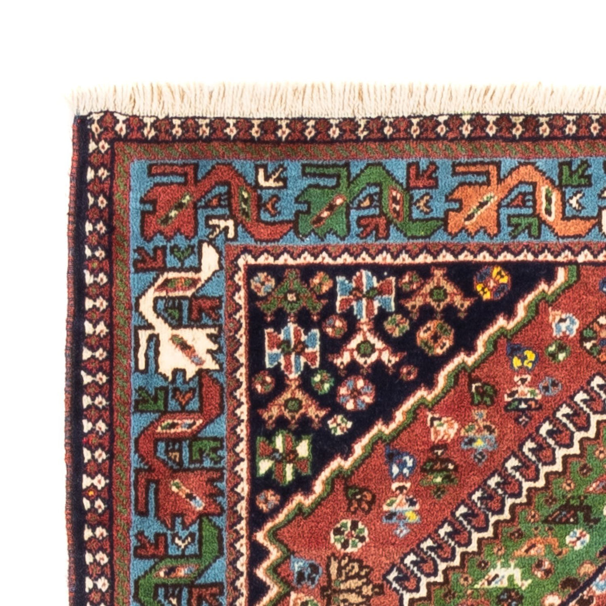 Tapis de couloir Tapis persan - Nomadic - 197 x 82 cm - rouge