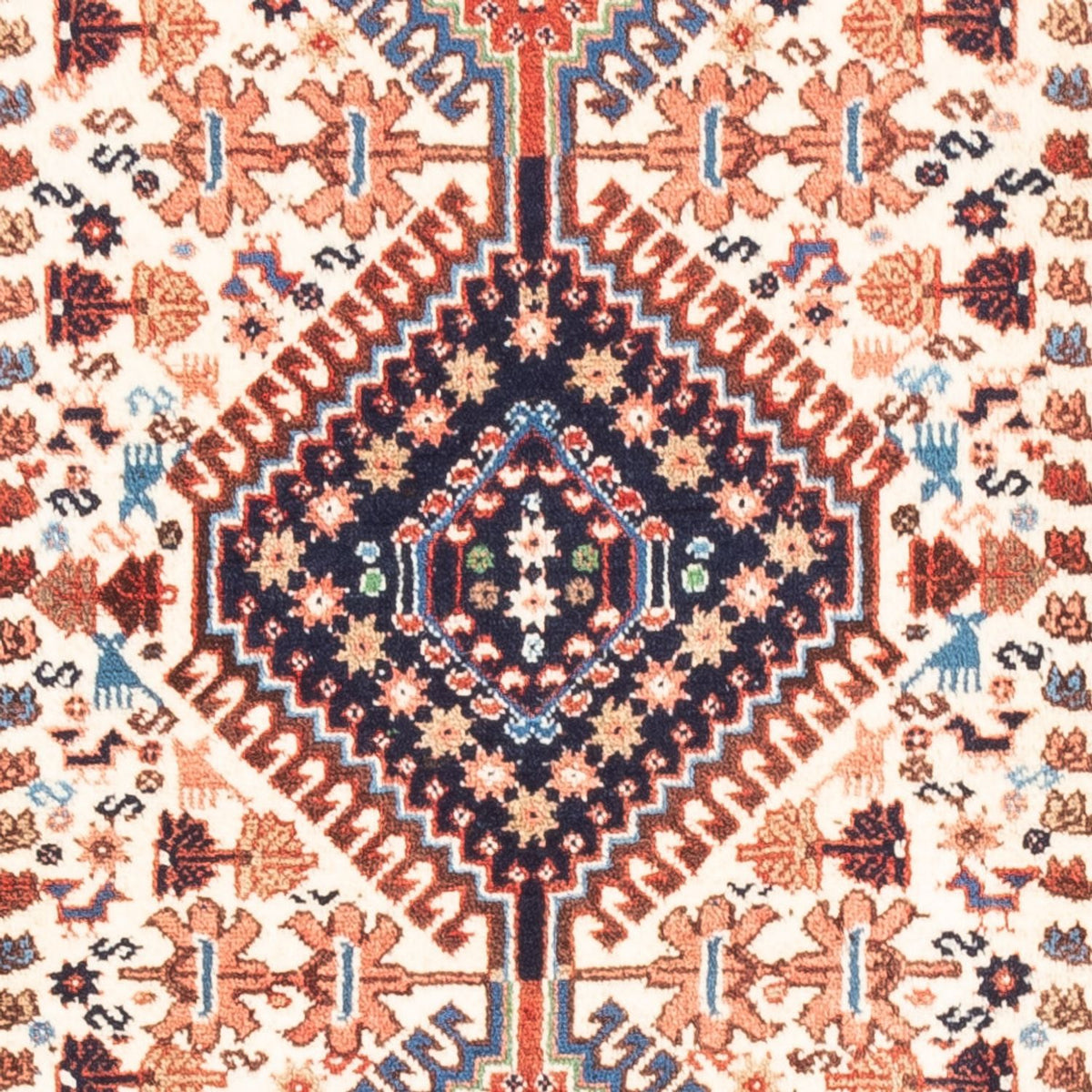 Tapis de couloir Tapis persan - Nomadic - 200 x 80 cm - crème